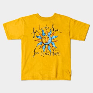 Live By The Sun Love By The Moon Duality Kids T-Shirt